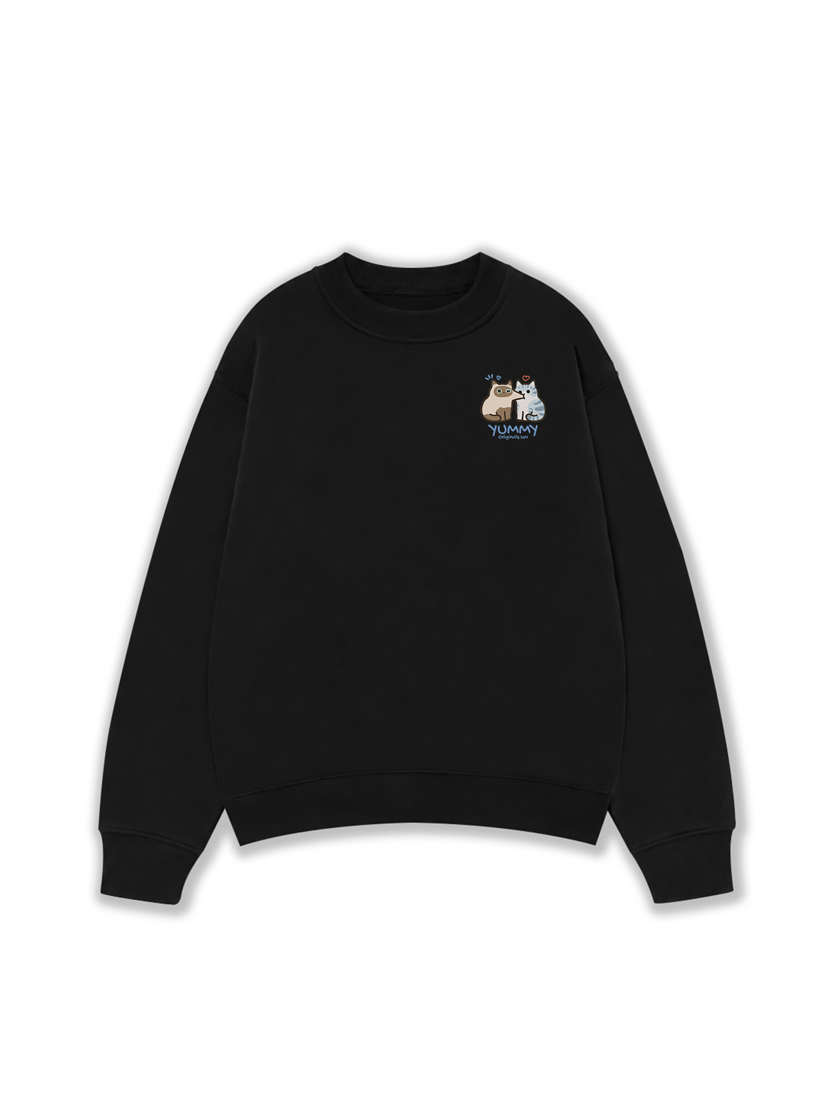 Áo Sweater Nỉ Hai Da Yummy Luv Cat Couple