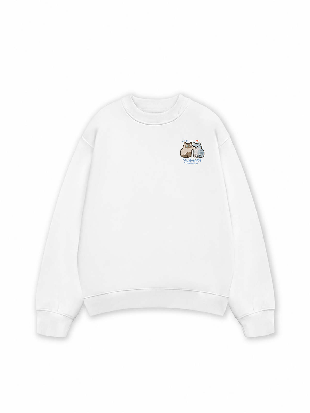 Áo Sweater Nỉ Hai Da Yummy Luv Cat Couple