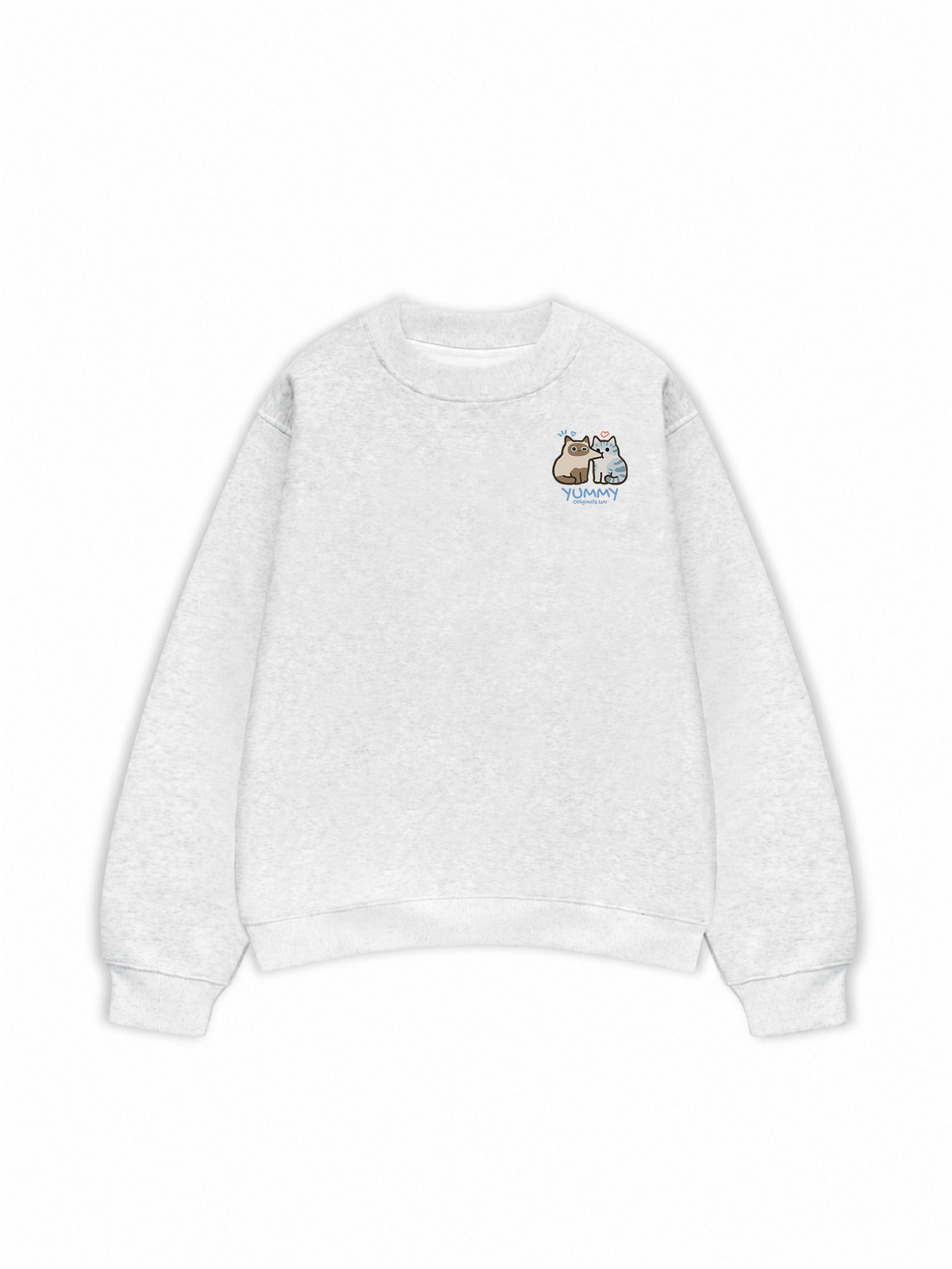 Áo Sweater Nỉ Hai Da Yummy Luv Cat Couple