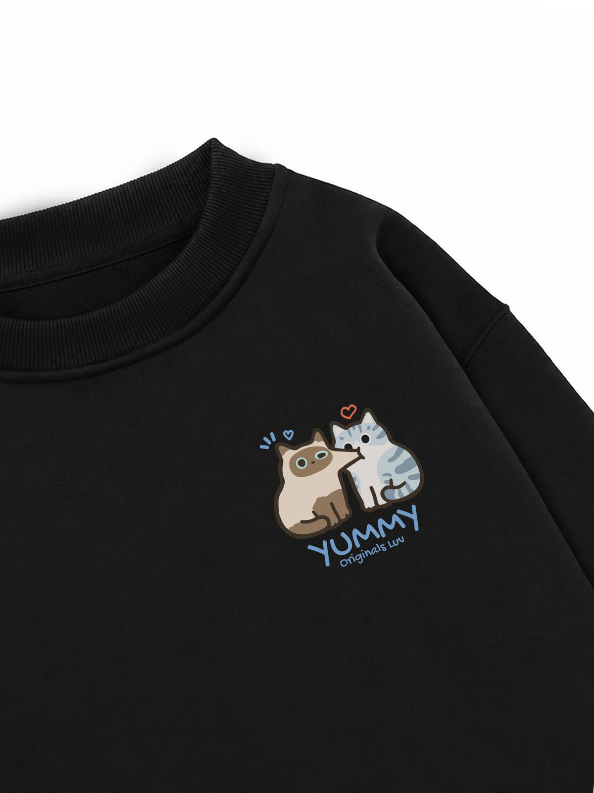 Áo Sweater Nỉ Hai Da Yummy Luv Cat Couple