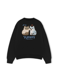 Áo Sweater Nỉ Hai Da Yummy Luv Cat Couple
