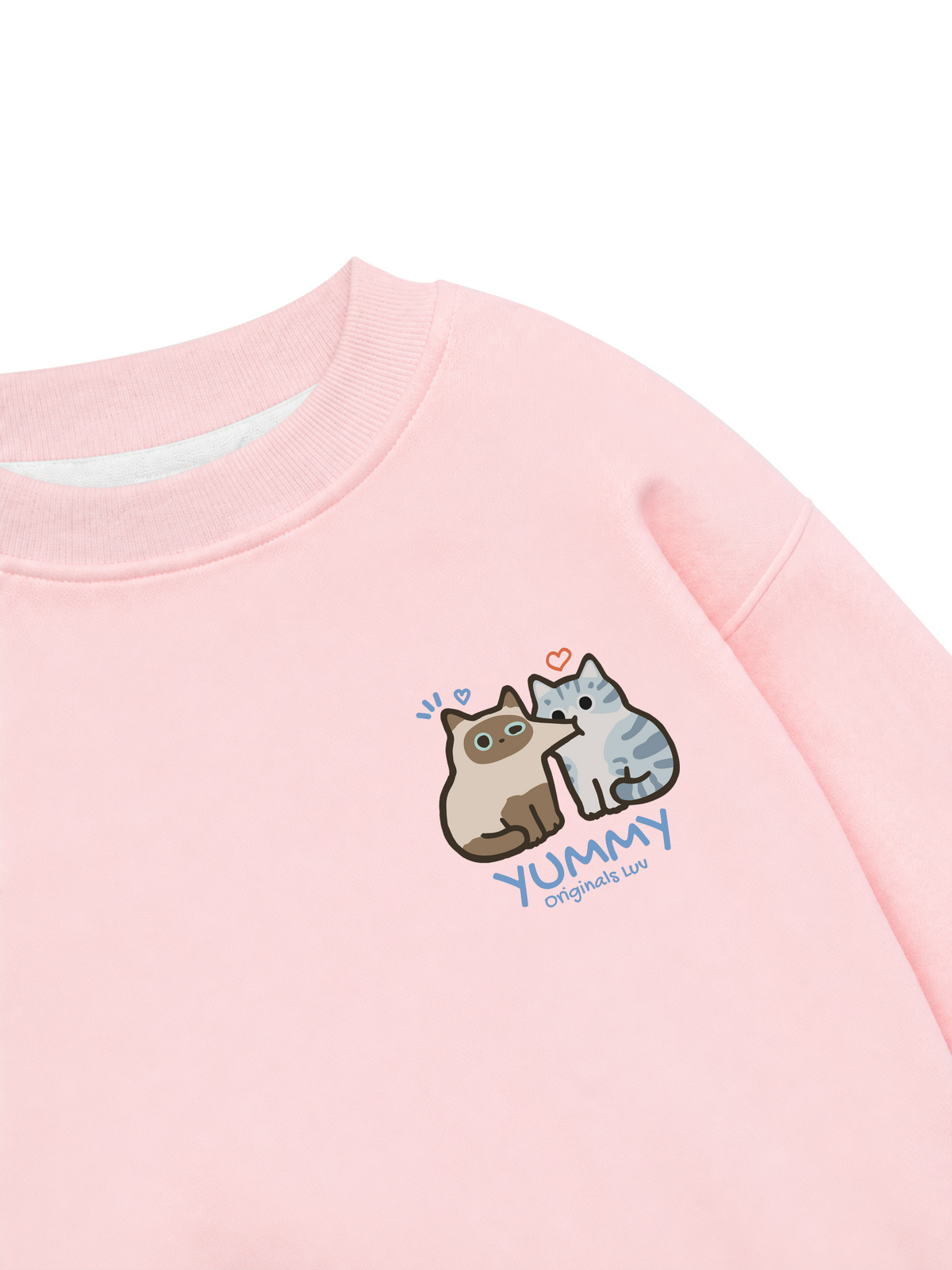 Áo Sweater Nỉ Hai Da Yummy Luv Cat Couple