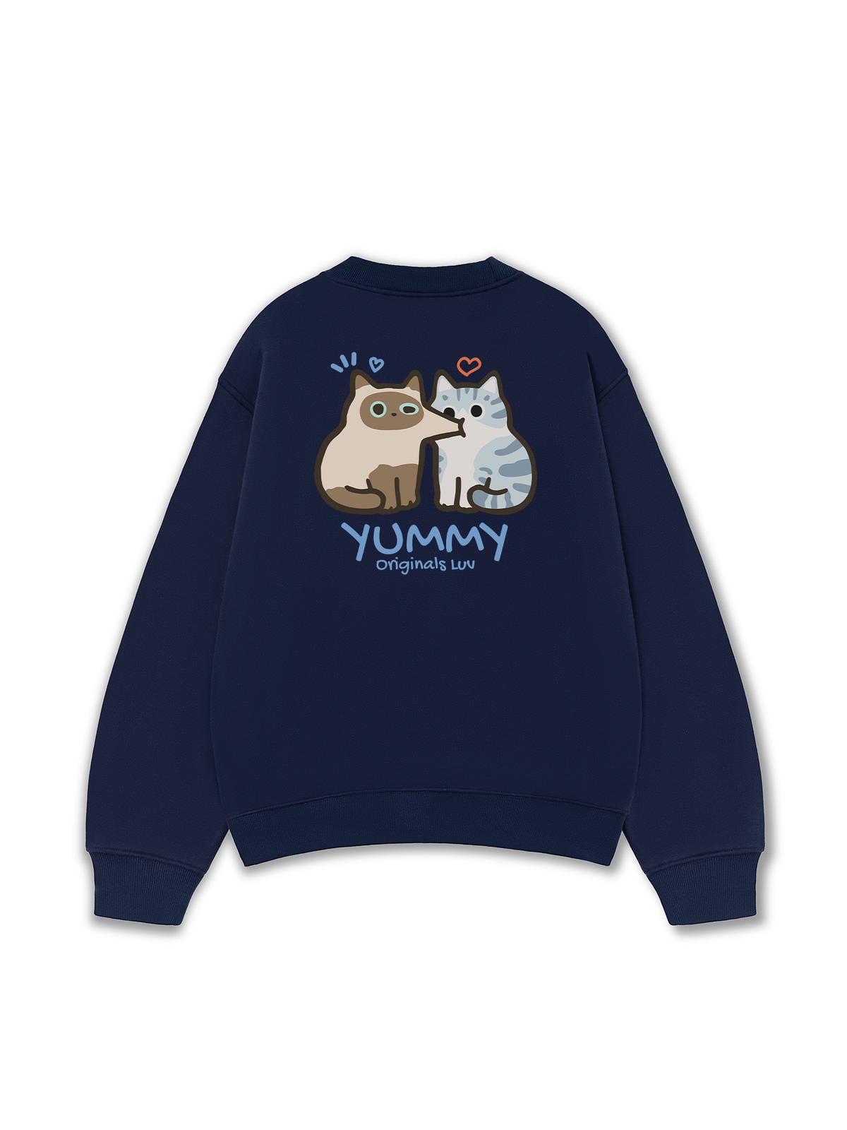 Áo Sweater Nỉ Hai Da Yummy Luv Cat Couple