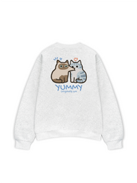 Áo Sweater Nỉ Hai Da Yummy Luv Cat Couple