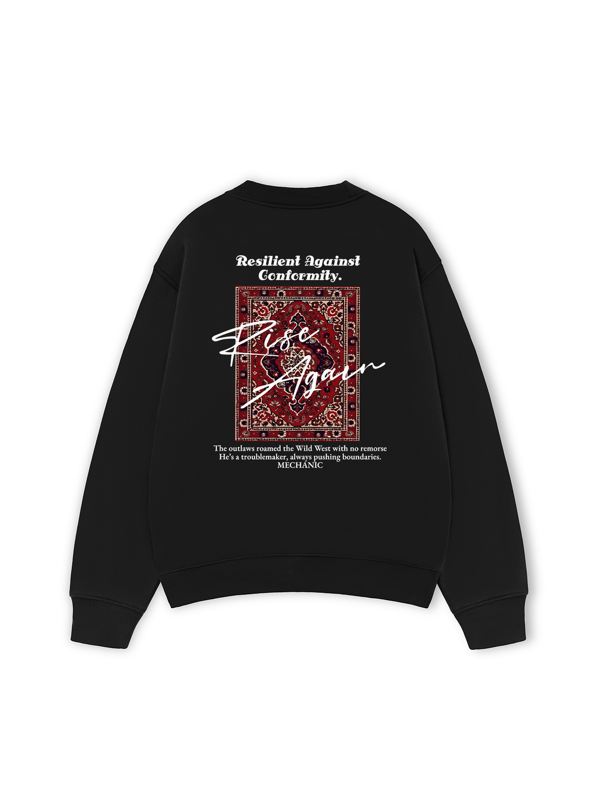 Áo Sweater Nỉ Hai Da Rise Again