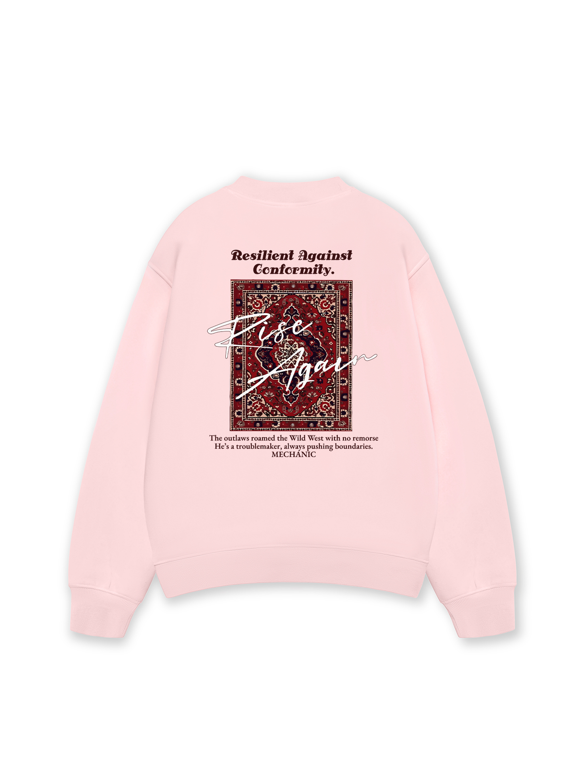 Áo Sweater Nỉ Hai Da Rise Again