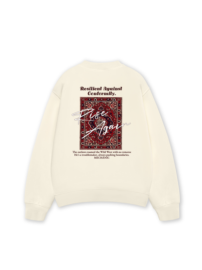 Áo Sweater Nỉ Hai Da Rise Again