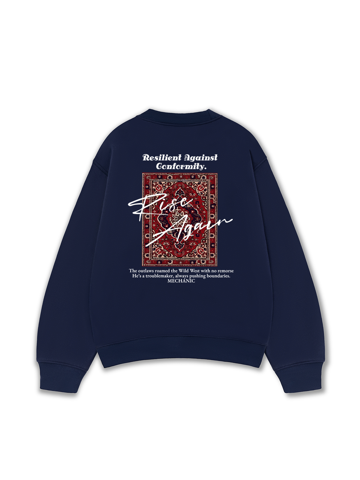 Áo Sweater Nỉ Hai Da Rise Again