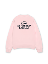 Áo Sweater Nỉ Hai Da King Never Skip Leg Day