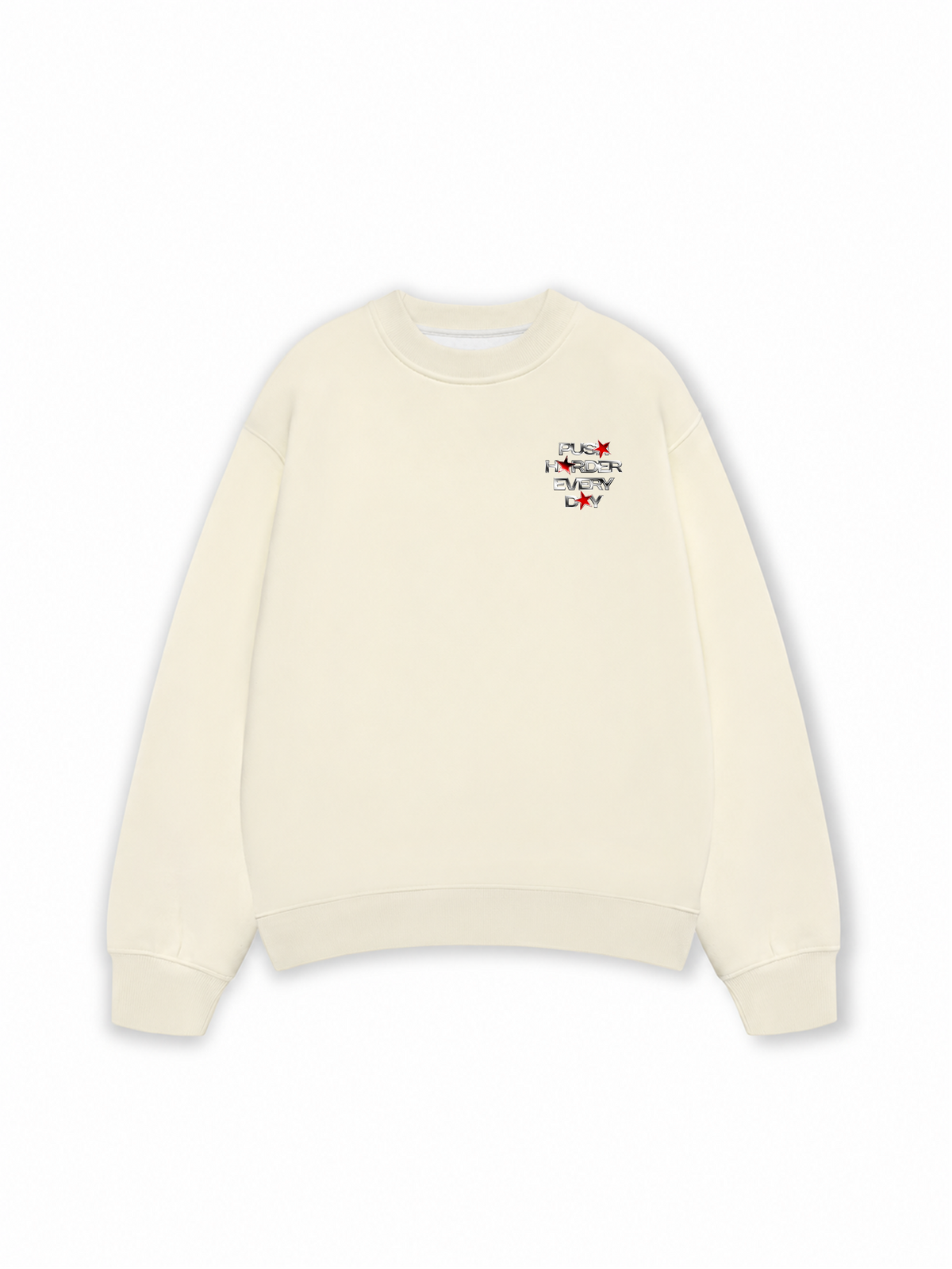 Áo Sweater Nỉ Hai Da Push Harder Every Day