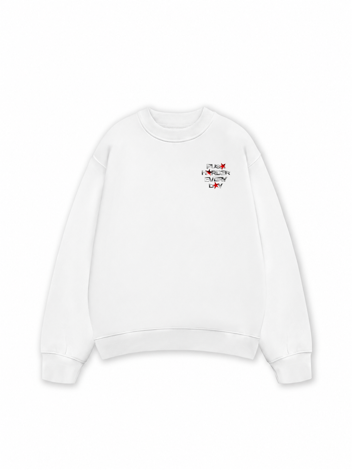 Áo Sweater Nỉ Hai Da Push Harder Every Day