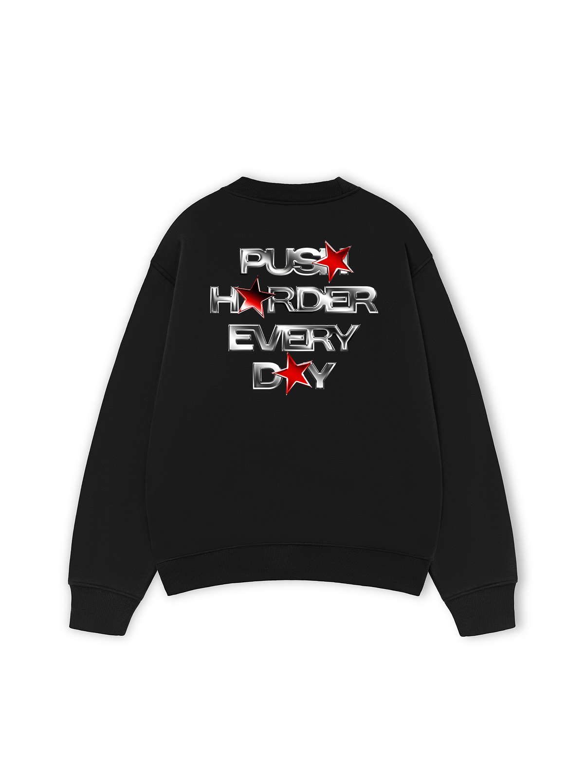 Áo Sweater Nỉ Hai Da Push Harder Every Day
