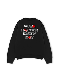 Áo Sweater Nỉ Hai Da Push Harder Every Day