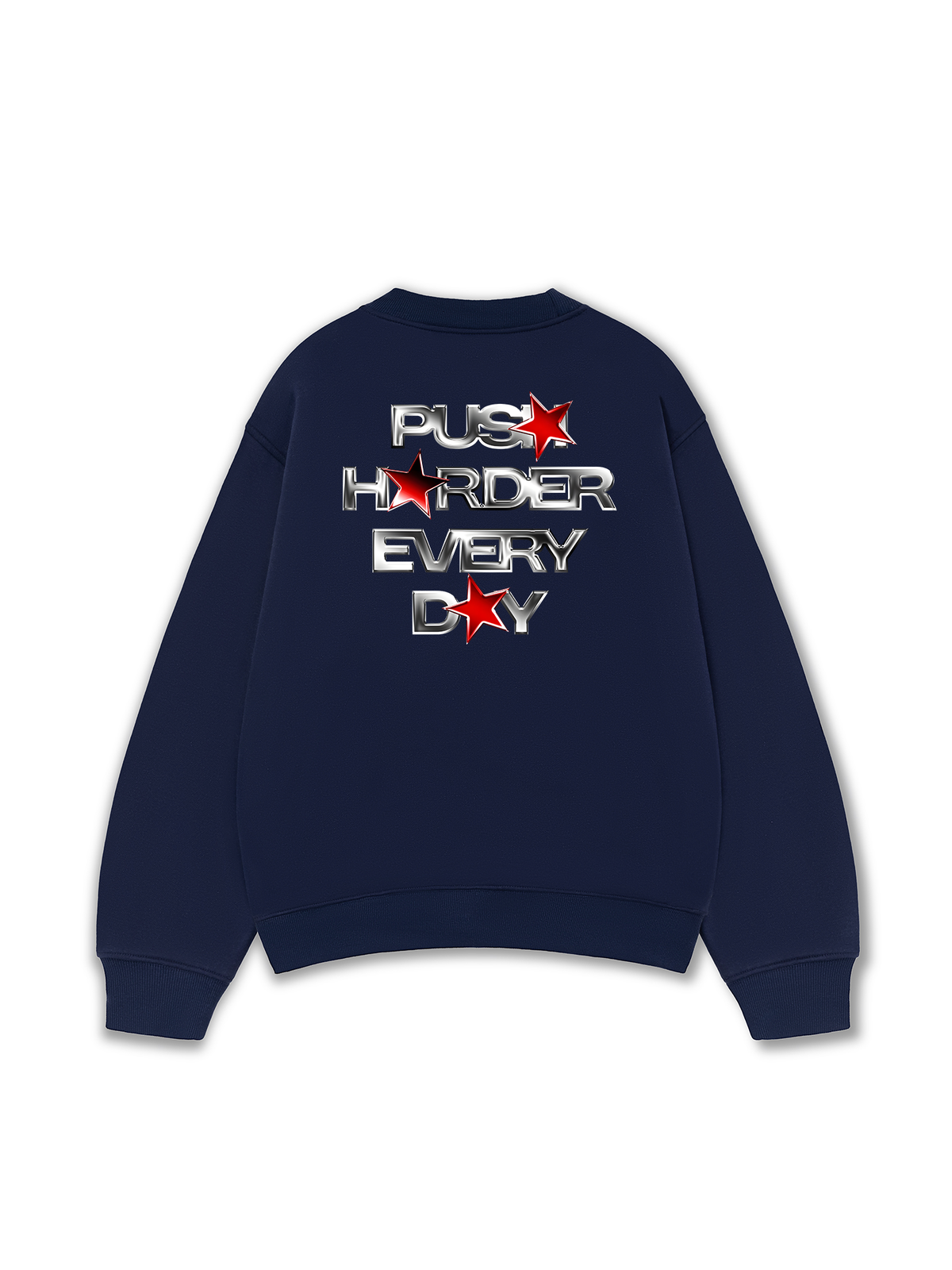 Áo Sweater Nỉ Hai Da Push Harder Every Day