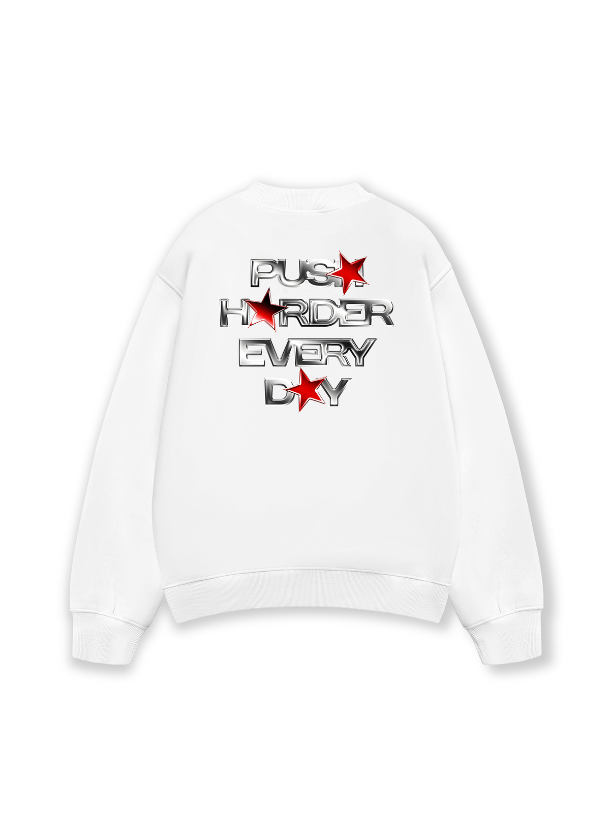 Áo Sweater Nỉ Hai Da Push Harder Every Day