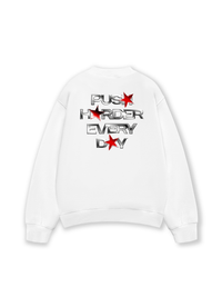 Áo Sweater Nỉ Hai Da Push Harder Every Day