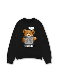 Áo Sweater Nỉ Hai Da You See Me Through