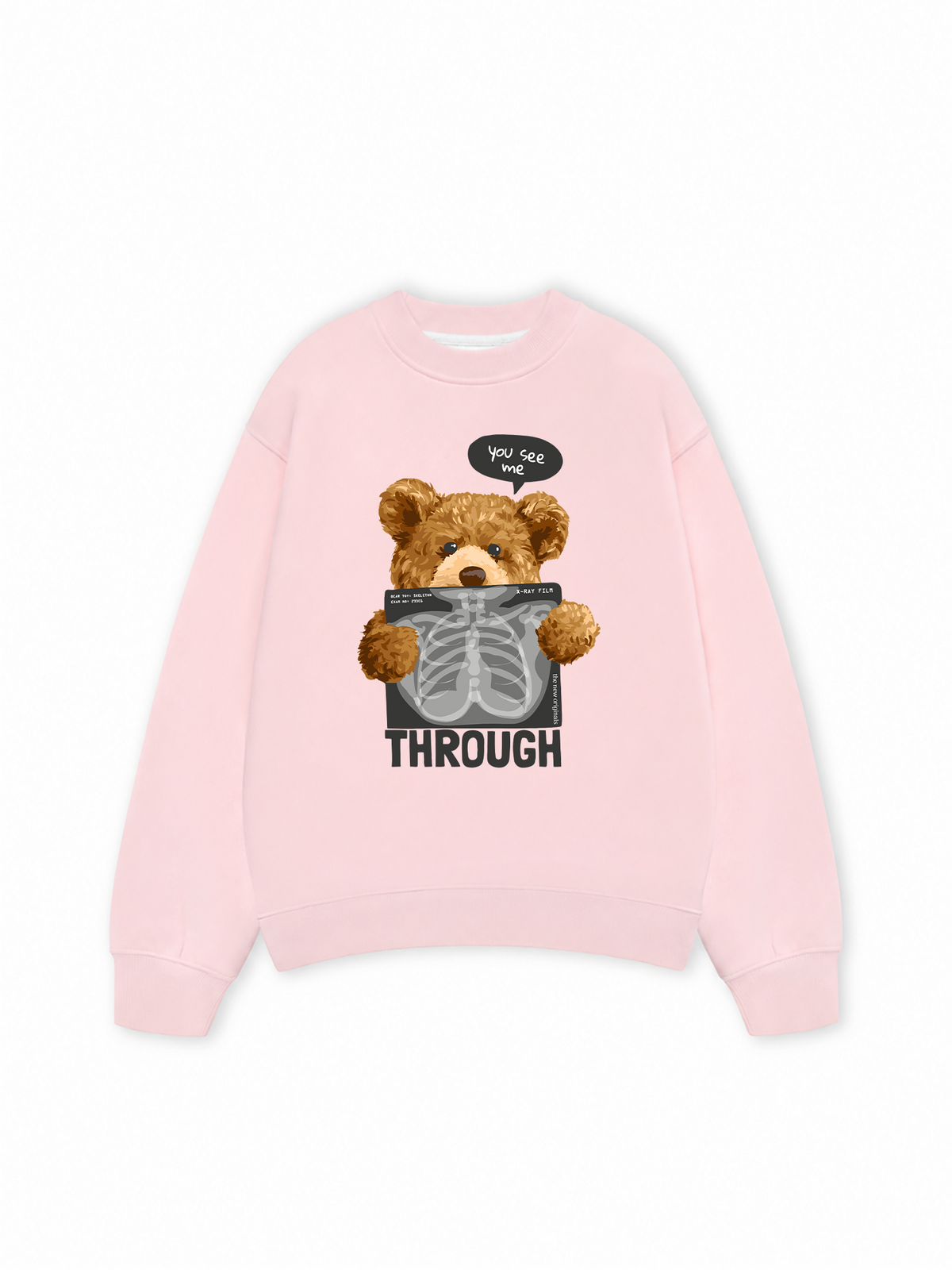 Áo Sweater Nỉ Hai Da You See Me Through
