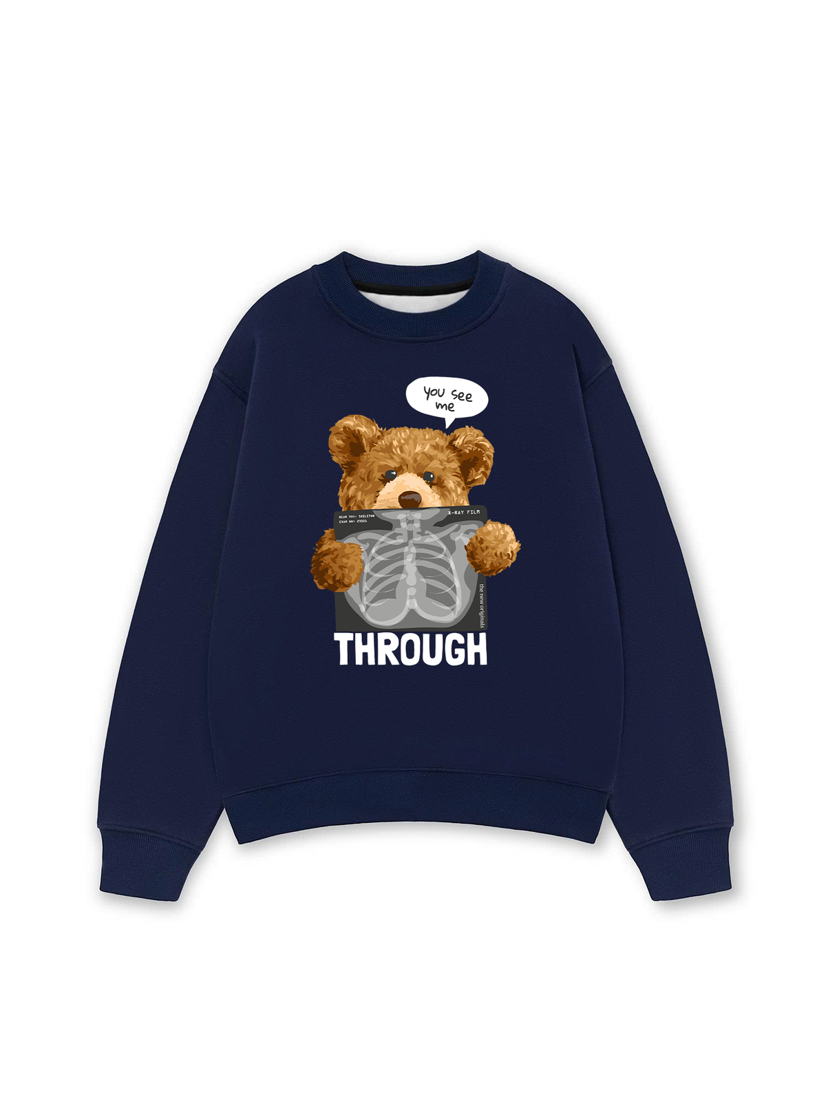 Áo Sweater Nỉ Hai Da You See Me Through