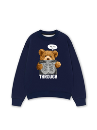 Áo Sweater Nỉ Hai Da You See Me Through