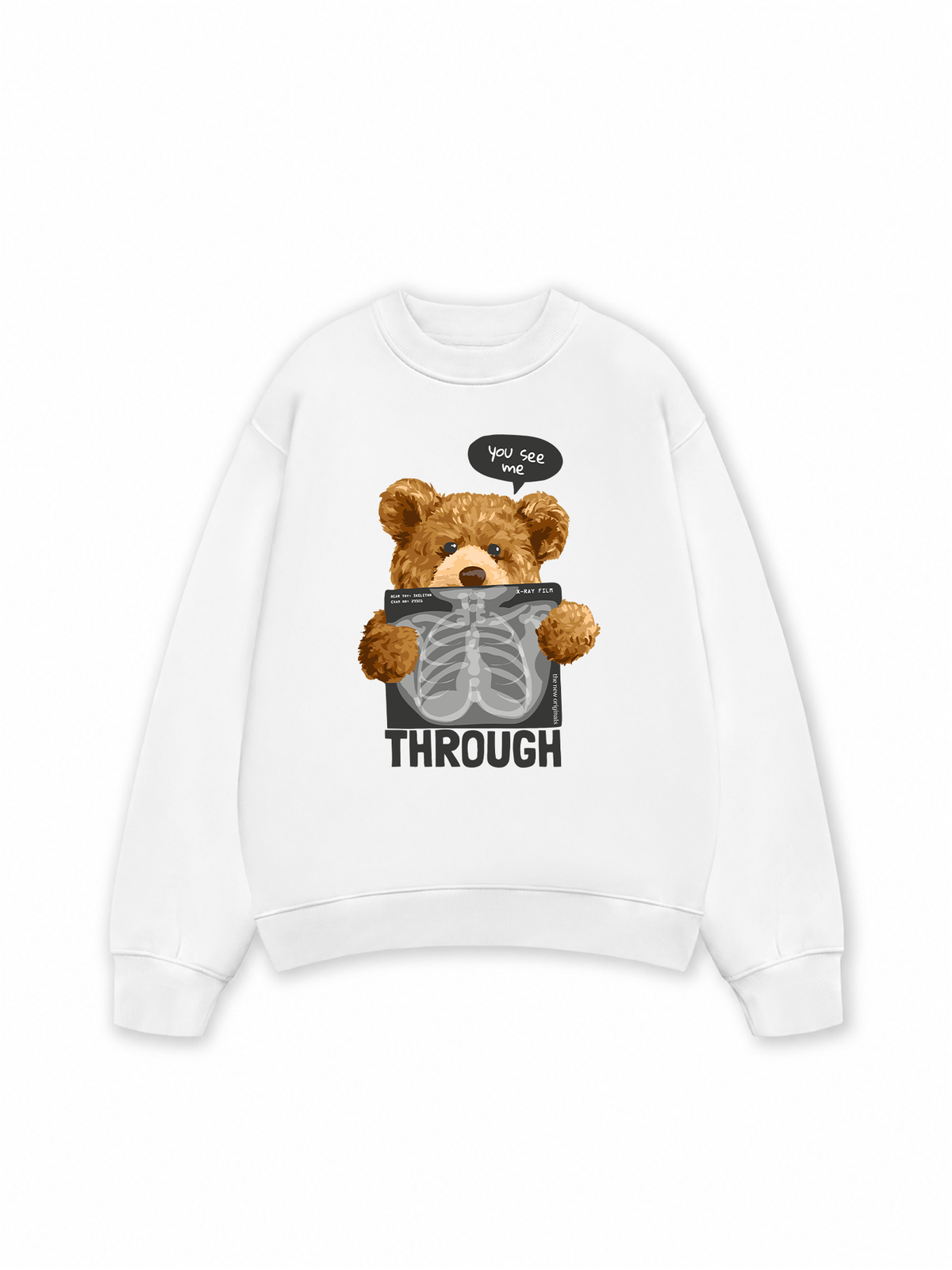Áo Sweater Nỉ Hai Da You See Me Through
