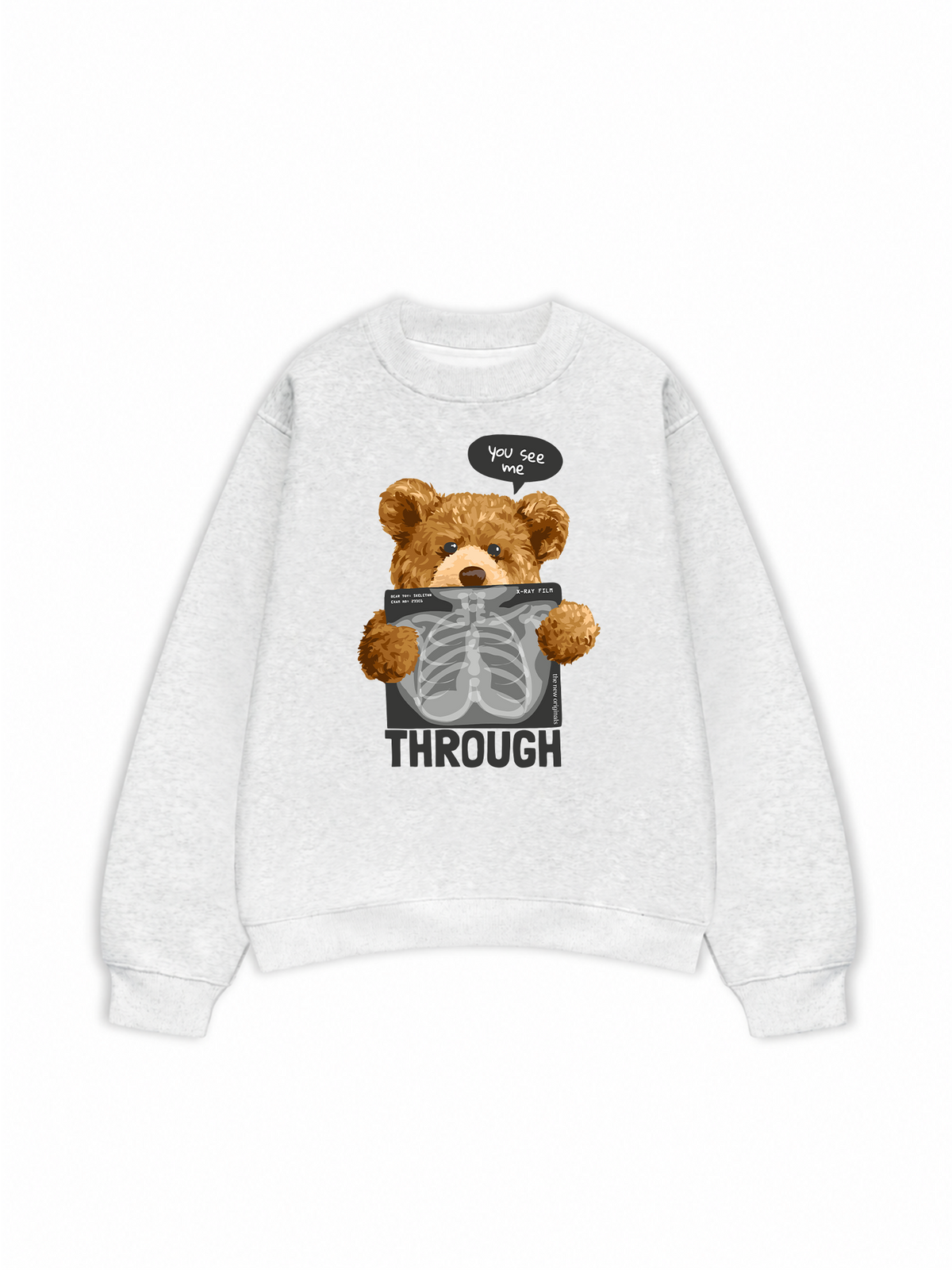 Áo Sweater Nỉ Hai Da You See Me Through