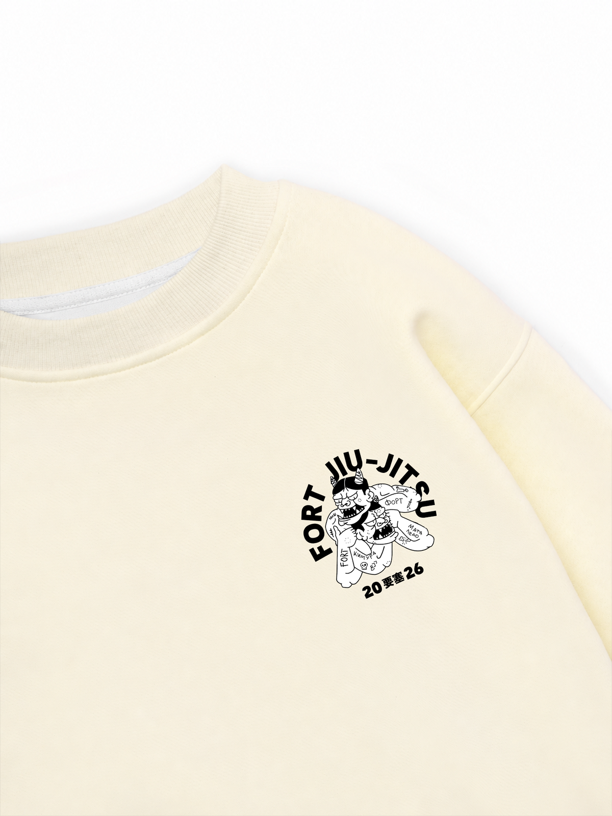 Áo Sweater Nỉ Hai Da Fort Jiu Jitsu