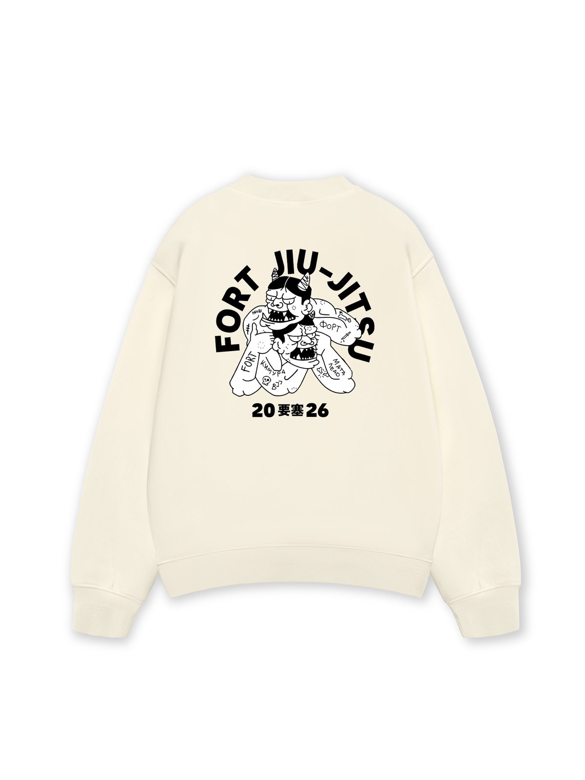 Áo Sweater Nỉ Hai Da Fort Jiu Jitsu