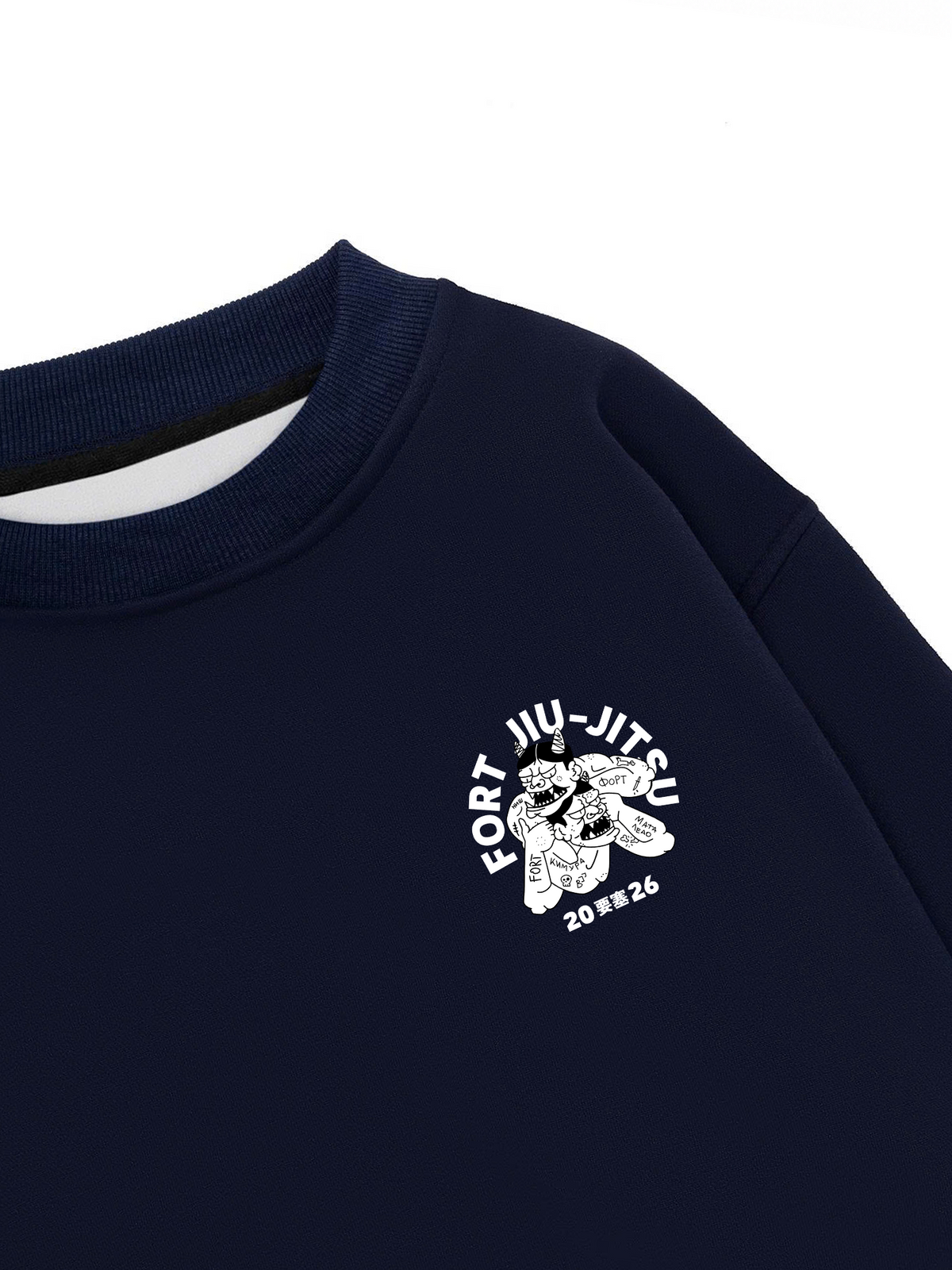 Áo Sweater Nỉ Hai Da Fort Jiu Jitsu