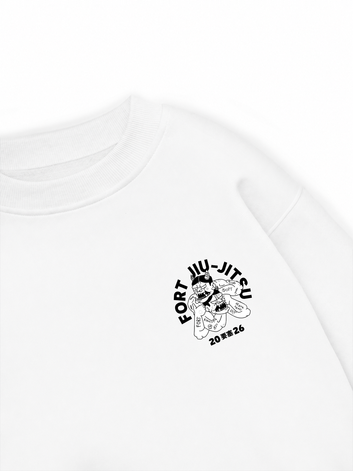 Áo Sweater Nỉ Hai Da Fort Jiu Jitsu