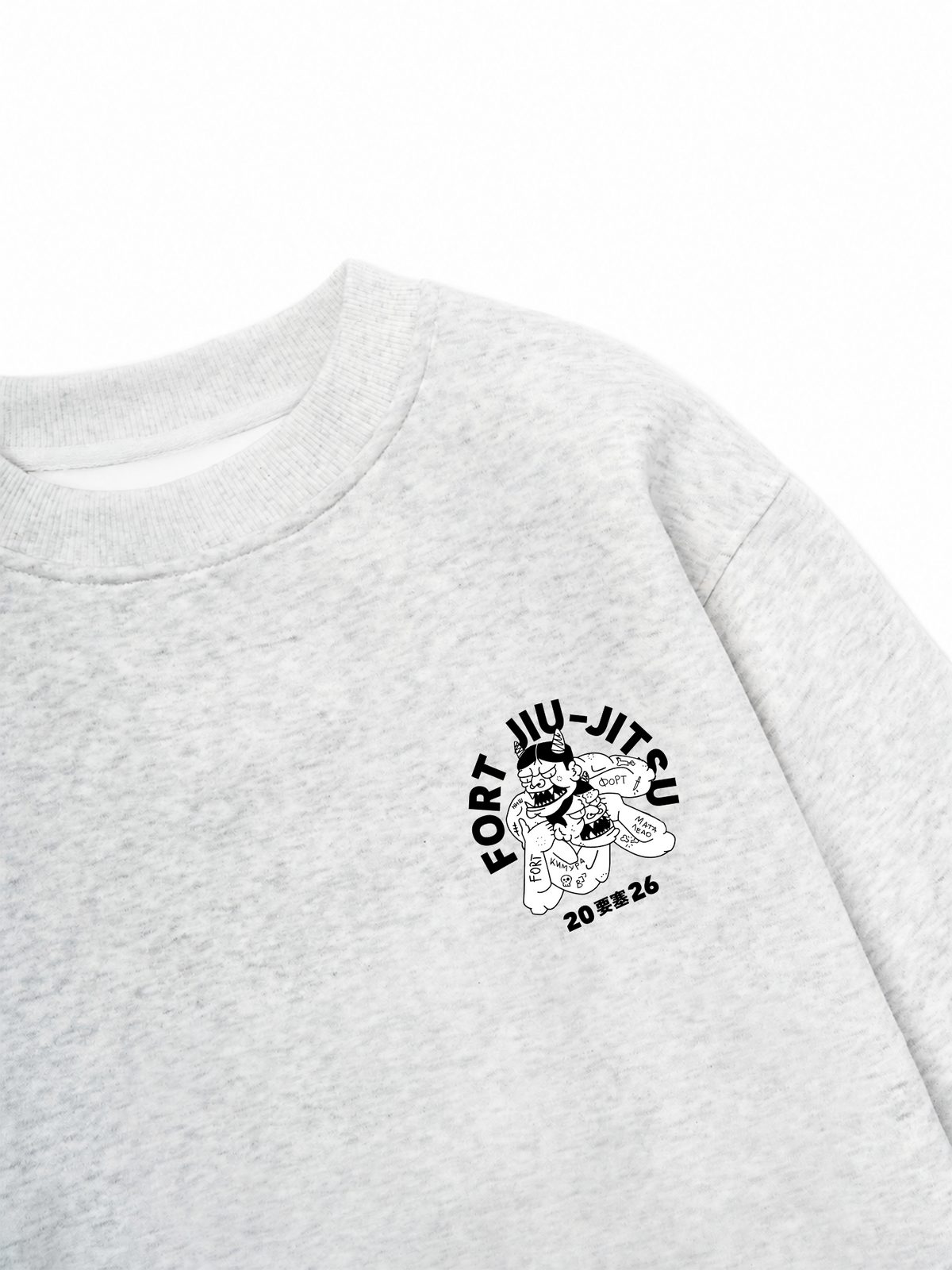 Áo Sweater Nỉ Hai Da Fort Jiu Jitsu