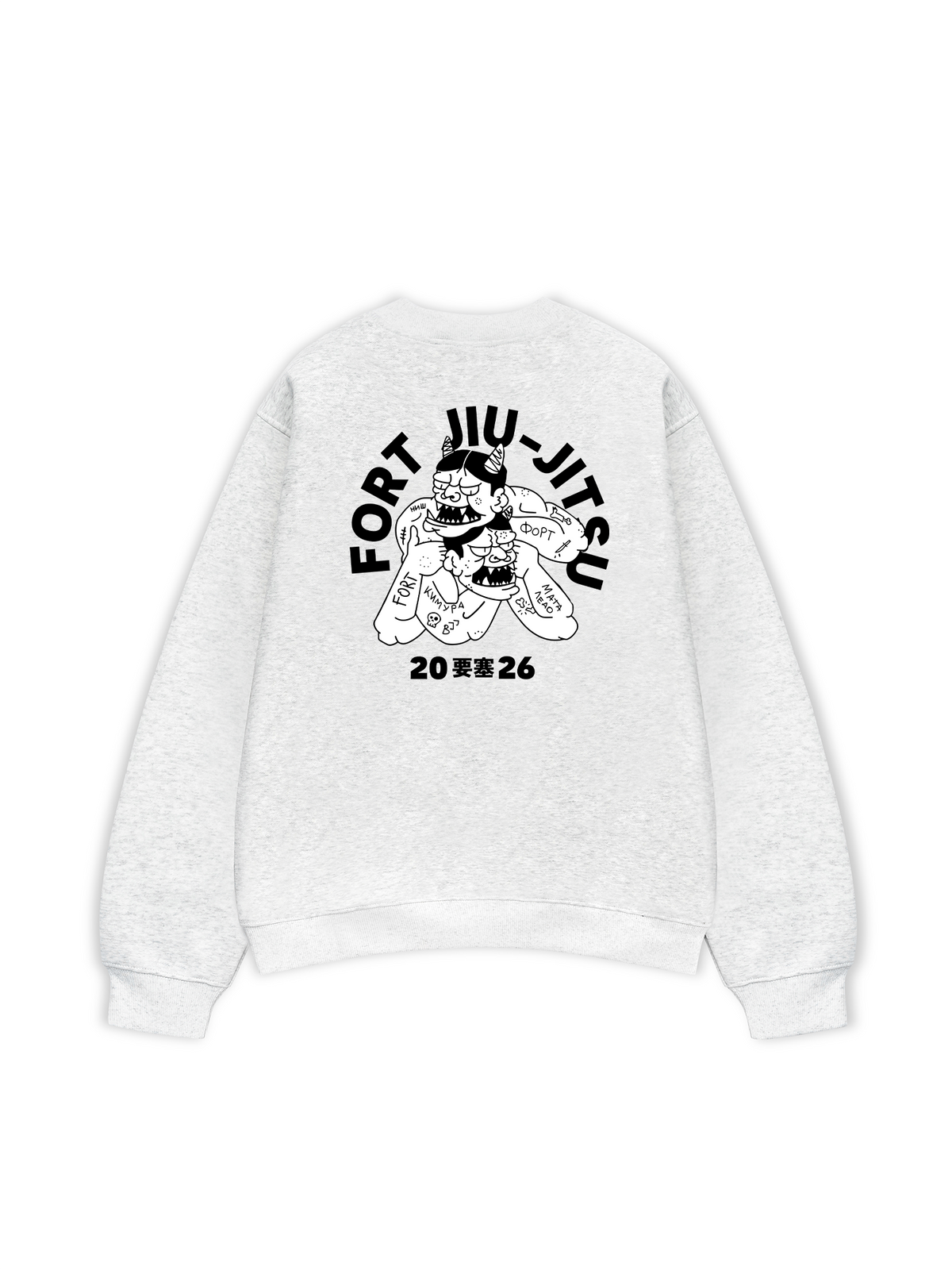 Áo Sweater Nỉ Hai Da Fort Jiu Jitsu