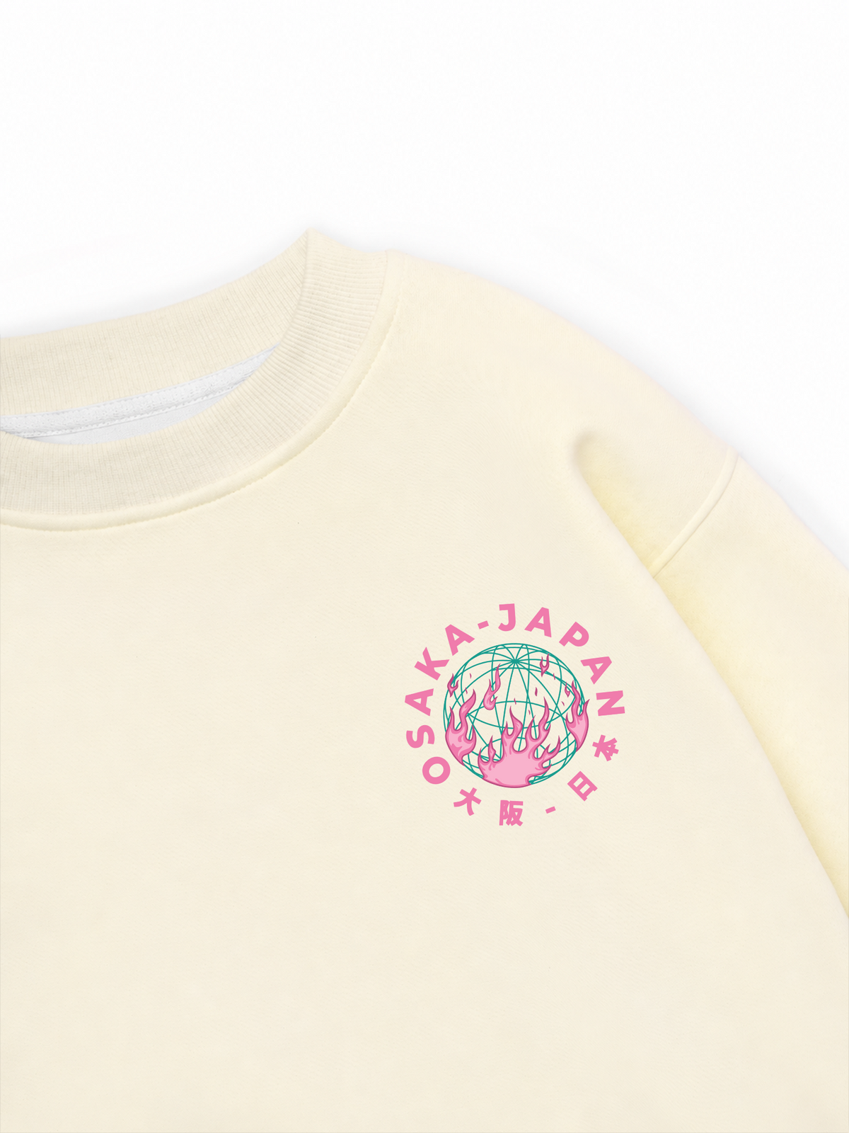 Áo Sweater Nỉ Hai Da World Wide Osaka Japan