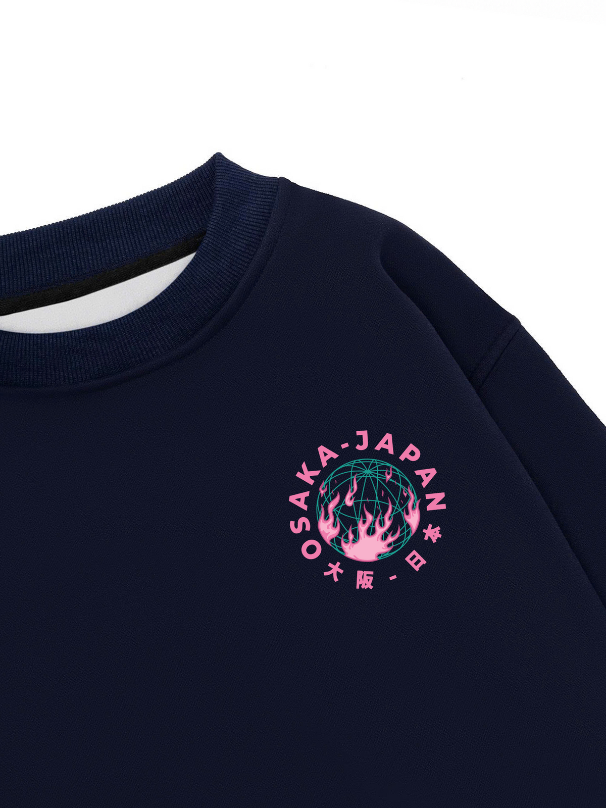 Áo Sweater Nỉ Hai Da World Wide Osaka Japan