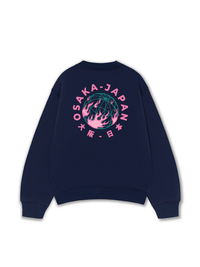 Áo Sweater Nỉ Hai Da World Wide Osaka Japan