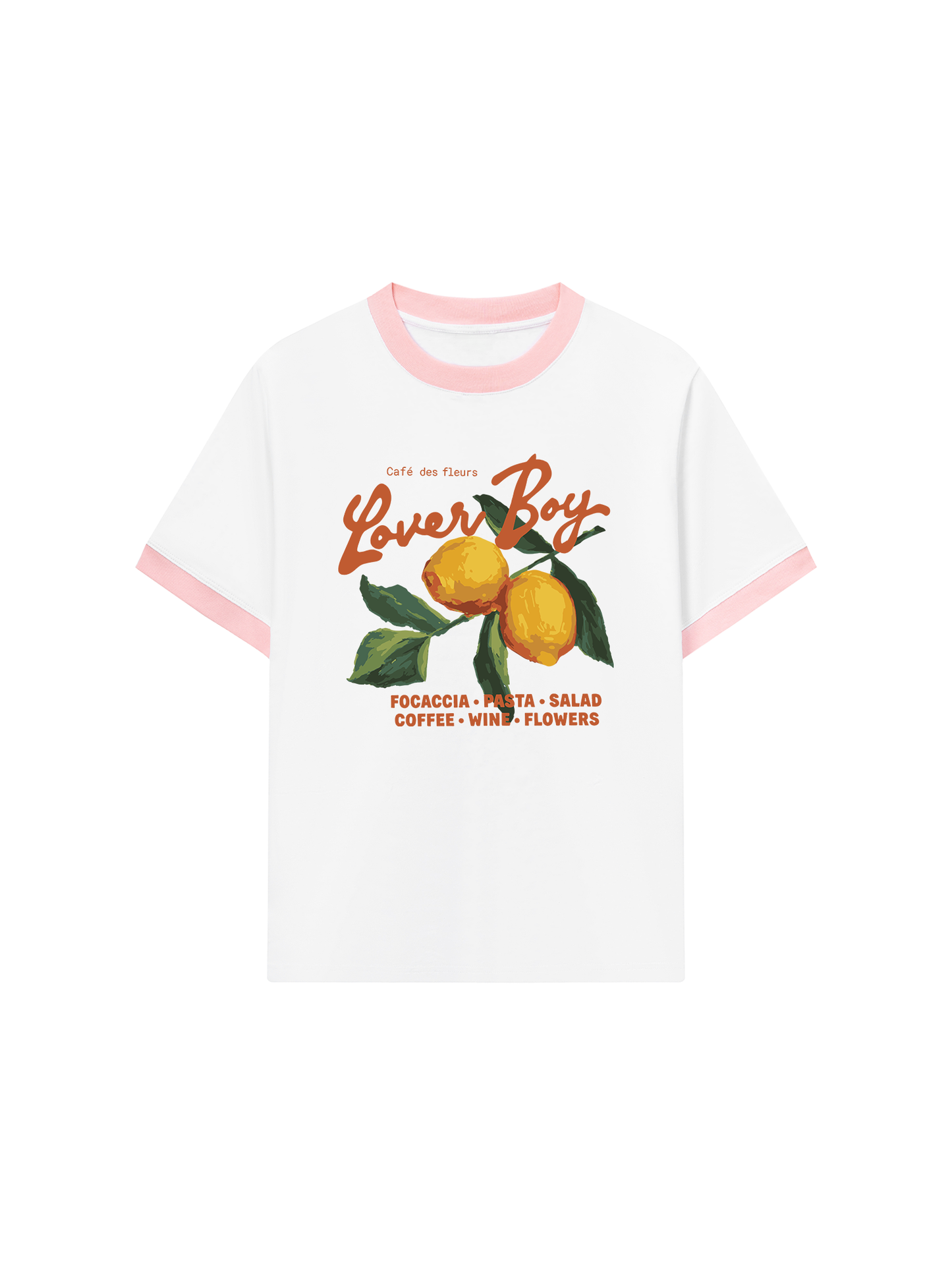 Áo Thun Ringer Relaxed Fit Lover Boy