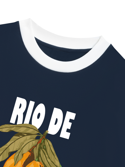Áo Thun Ringer Relaxed Fit Rio De Jameiro