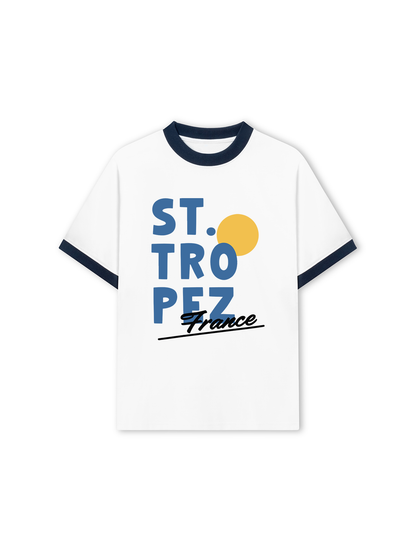 Áo Thun Ringer Relaxed Fit ST Tropez France