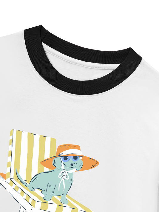Áo Thun Ringer Relaxed Fit Big Pawsonality