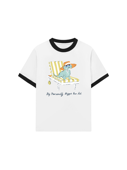 Áo Thun Ringer Relaxed Fit Big Pawsonality