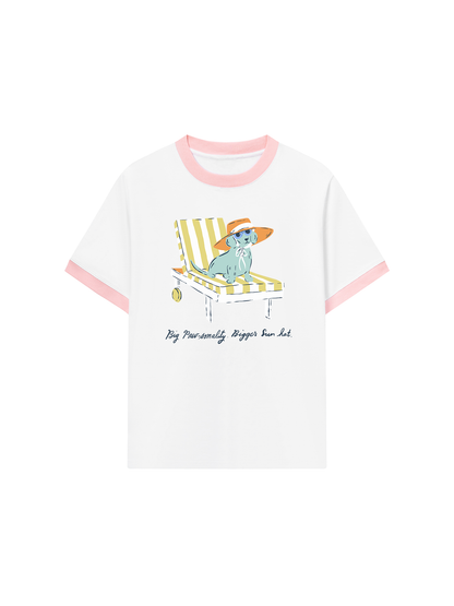 Áo Thun Ringer Relaxed Fit Big Pawsonality