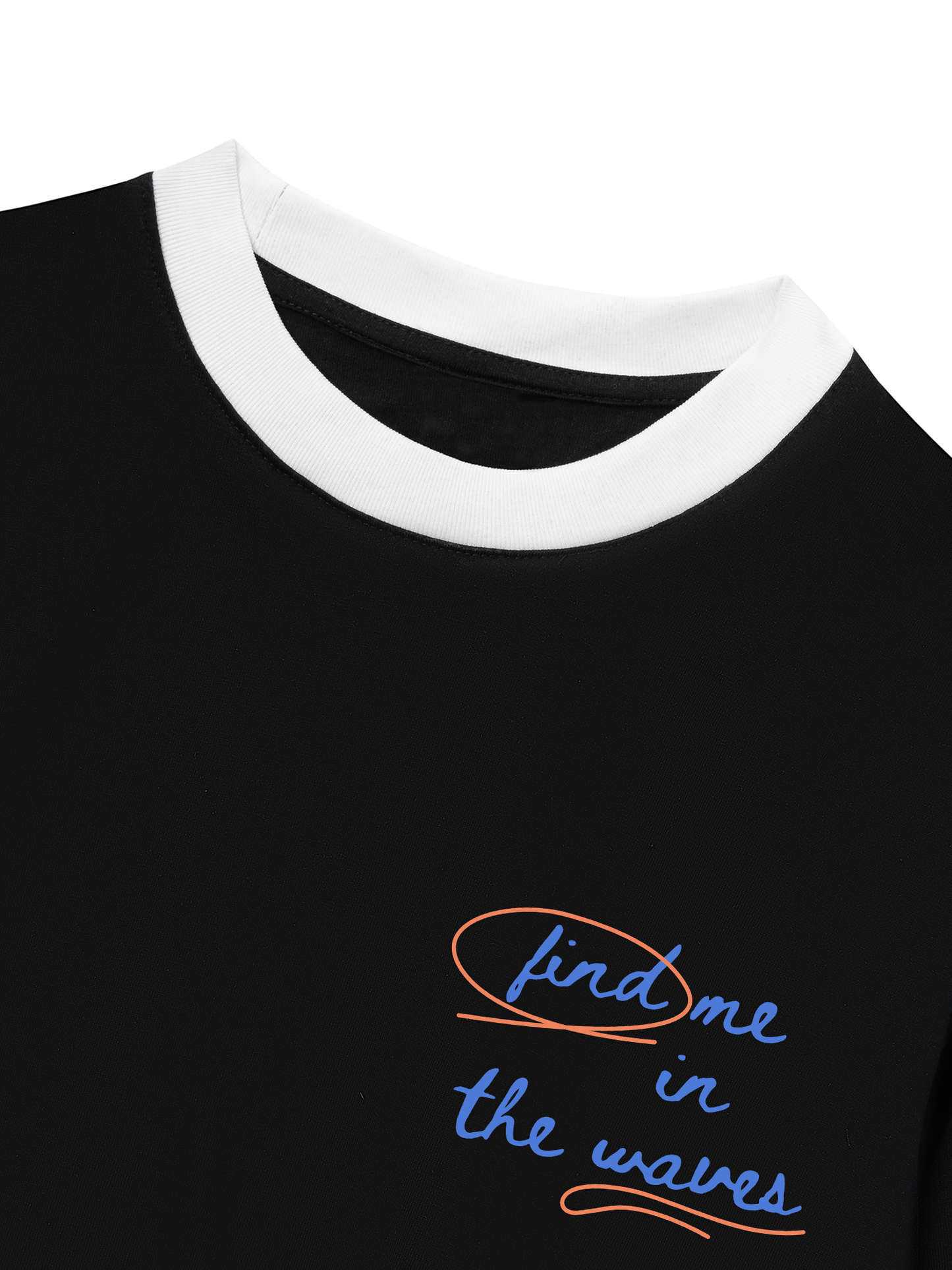Áo Thun Ringer Relaxed Fit Find Me In The Waves
