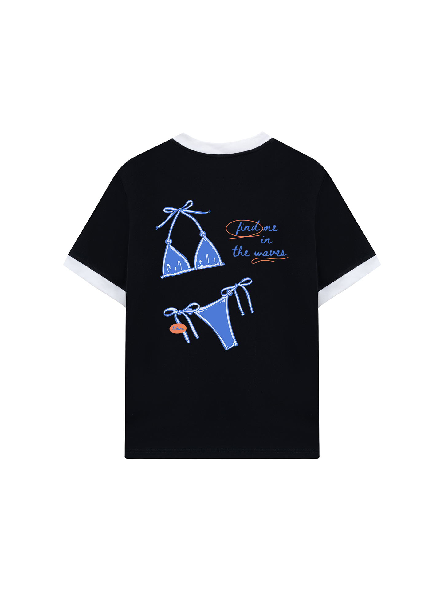 Áo Thun Ringer Relaxed Fit Find Me In The Waves