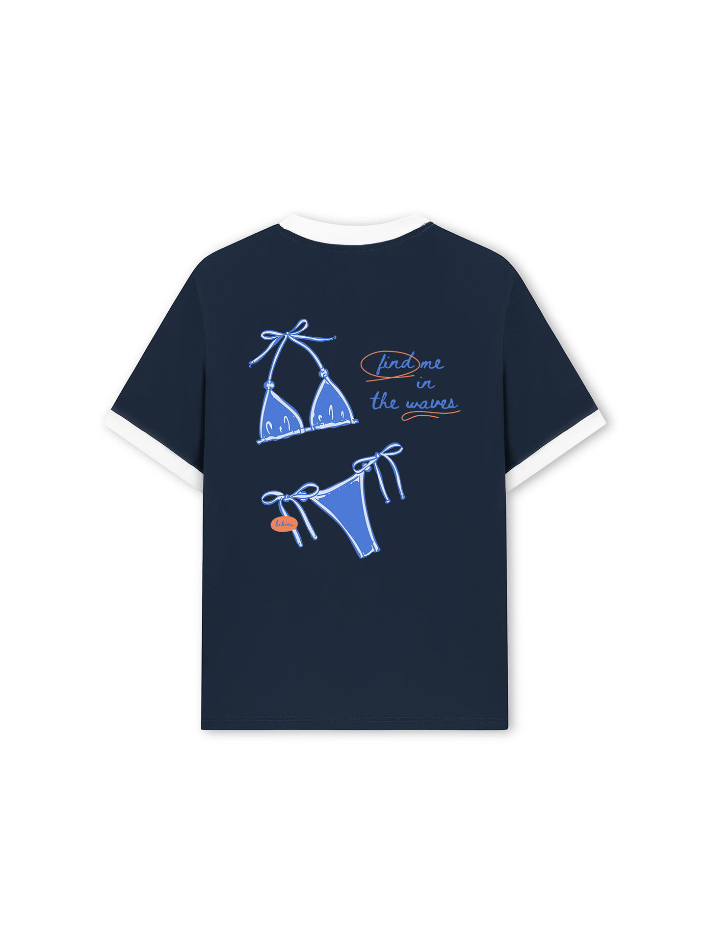 Áo Thun Ringer Relaxed Fit Find Me In The Waves