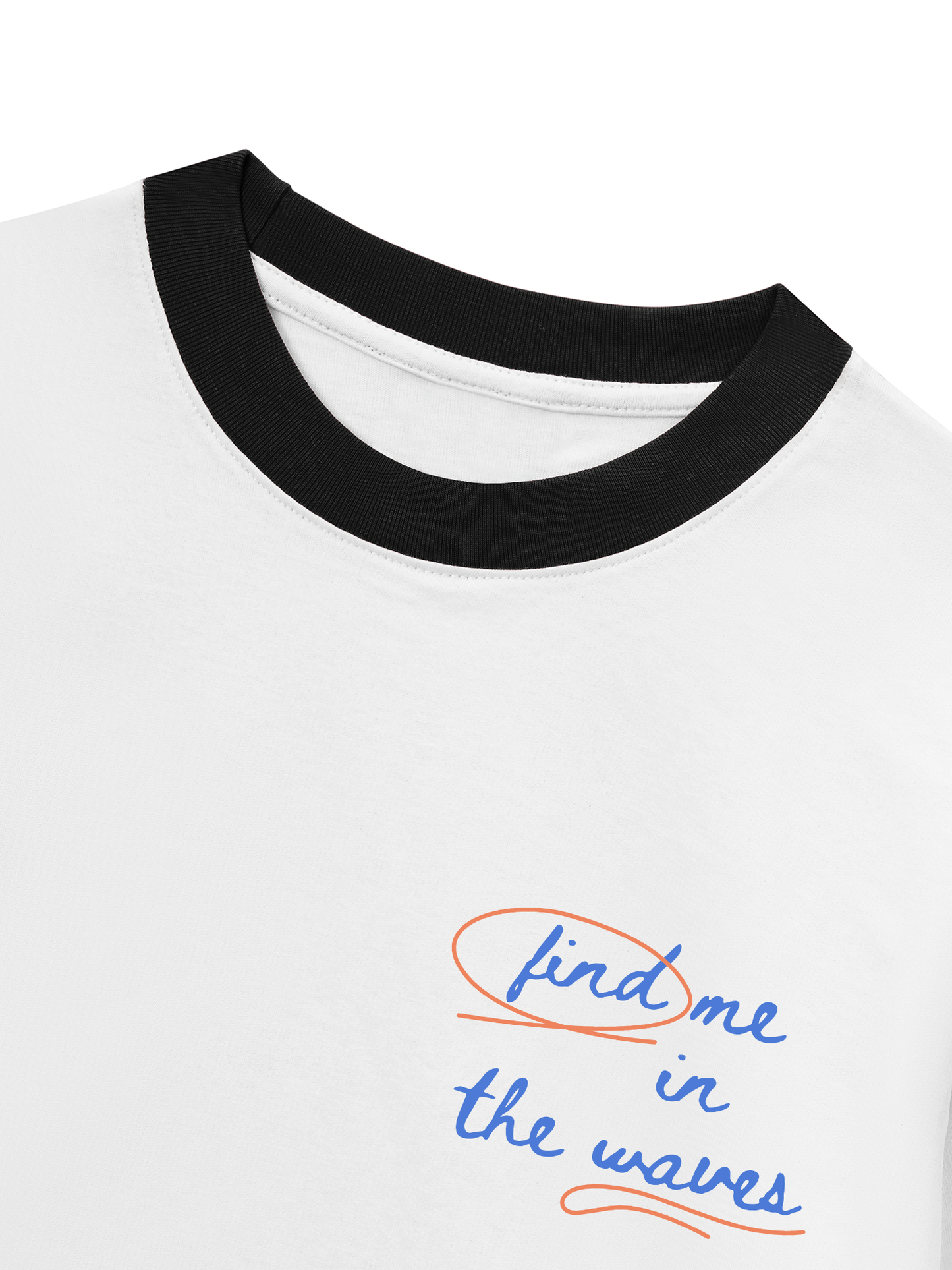 Áo Thun Ringer Relaxed Fit Find Me In The Waves