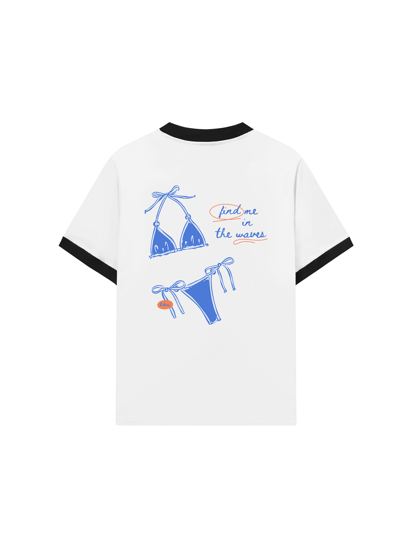 Áo Thun Ringer Relaxed Fit Find Me In The Waves