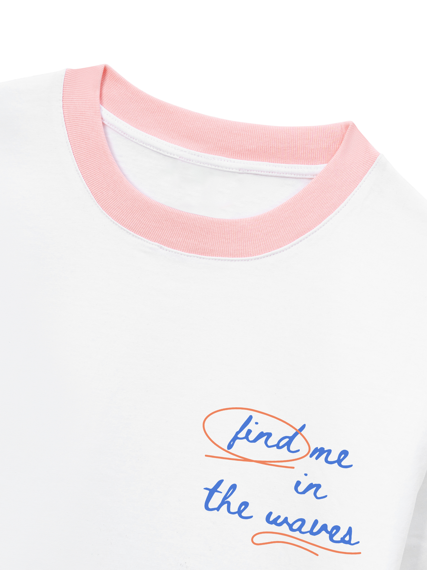 Áo Thun Ringer Relaxed Fit Find Me In The Waves