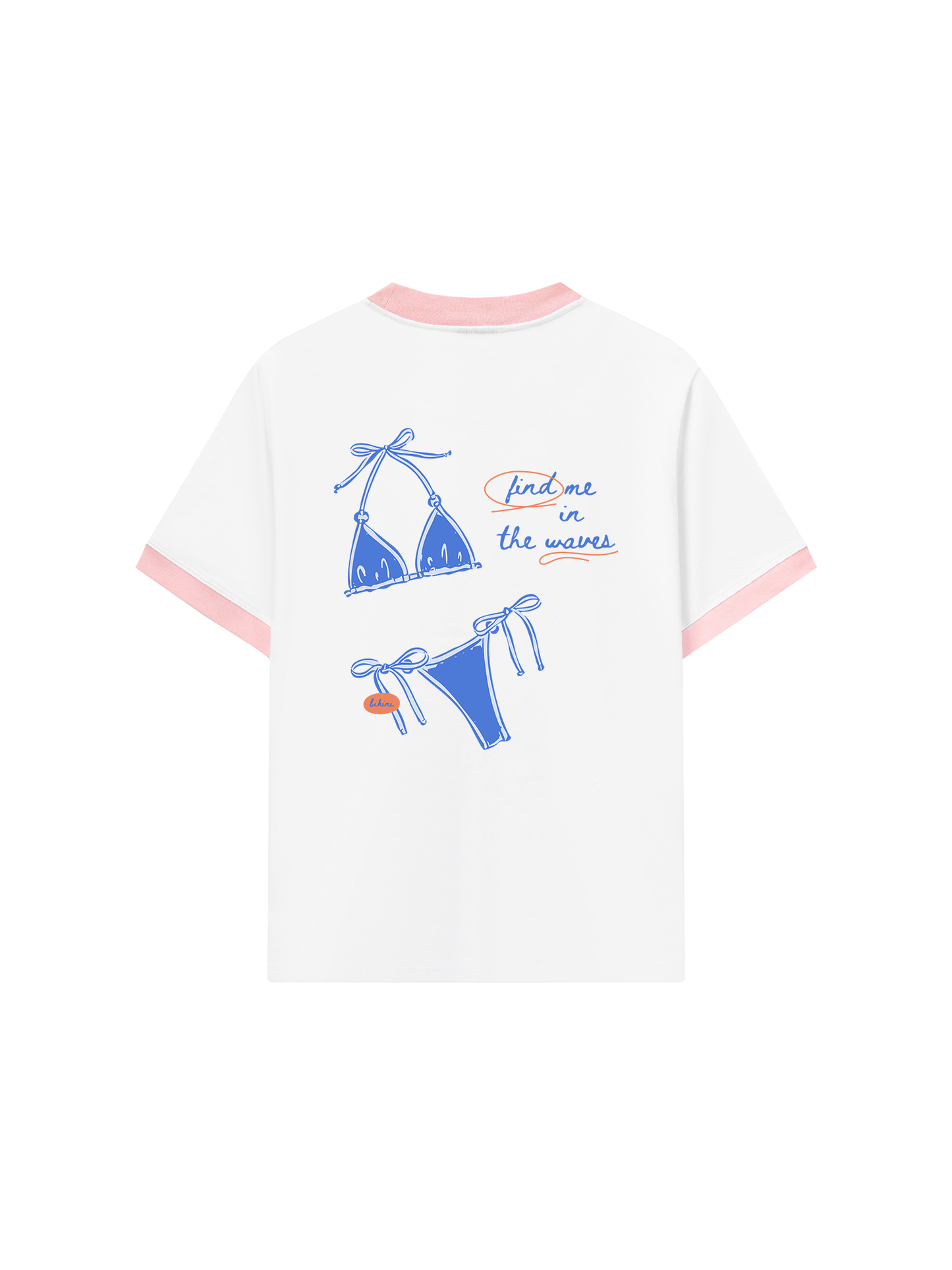 Áo Thun Ringer Relaxed Fit Find Me In The Waves