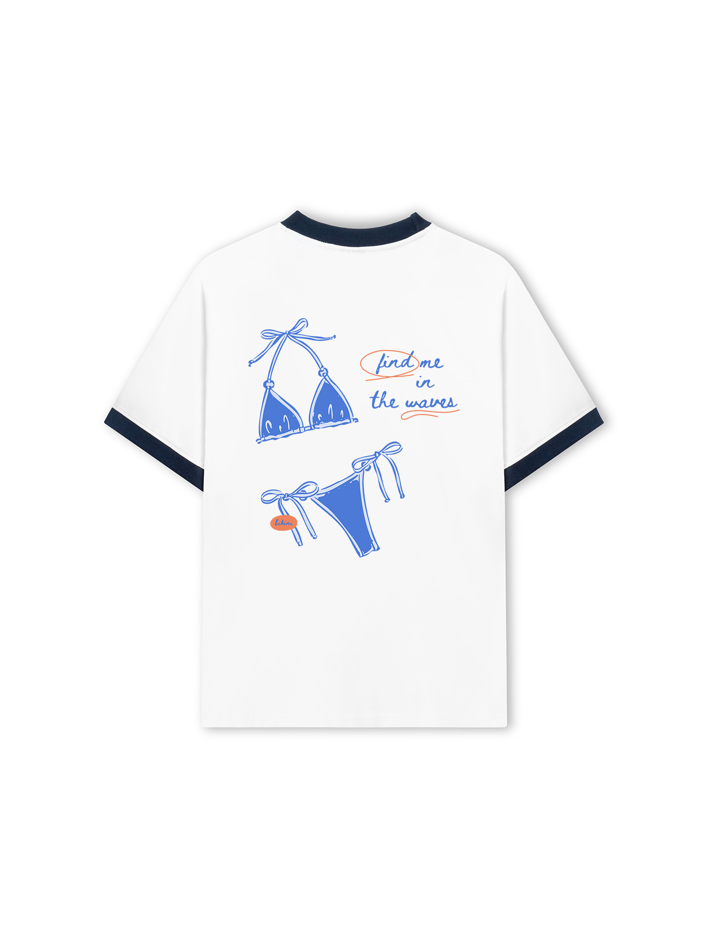 Áo Thun Ringer Relaxed Fit Find Me In The Waves