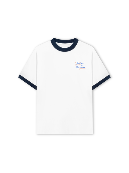 Áo Thun Ringer Relaxed Fit Find Me In The Waves